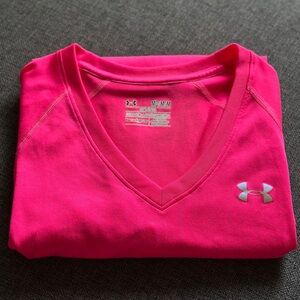 Under Armour Women's Vivid Pink Long Sleeve Tee